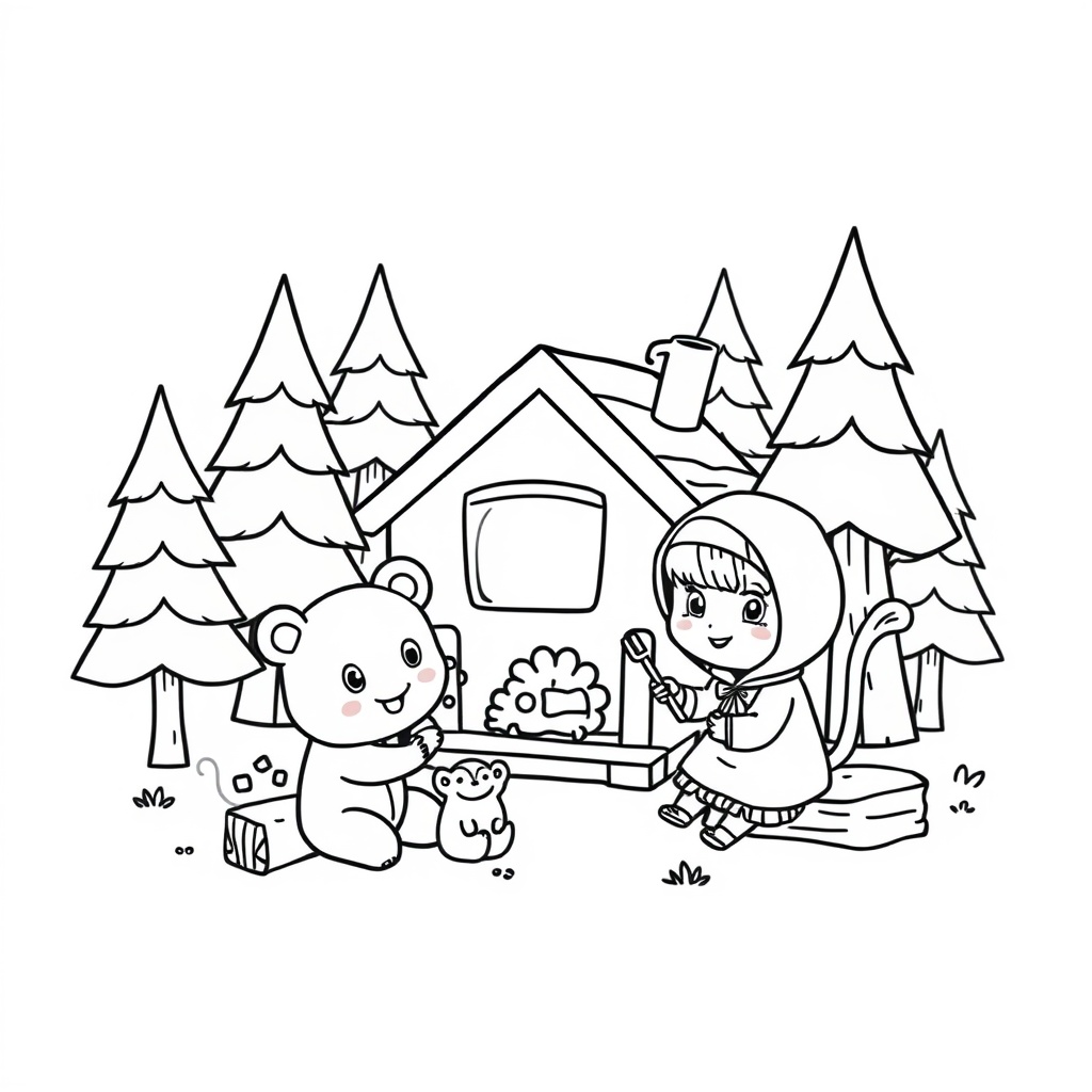 Masha y el Oso: Libro para Colorear de Aventuras