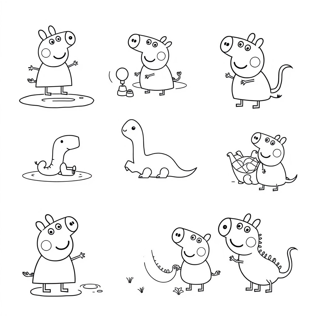 Libro para Colorear de Peppa Pig