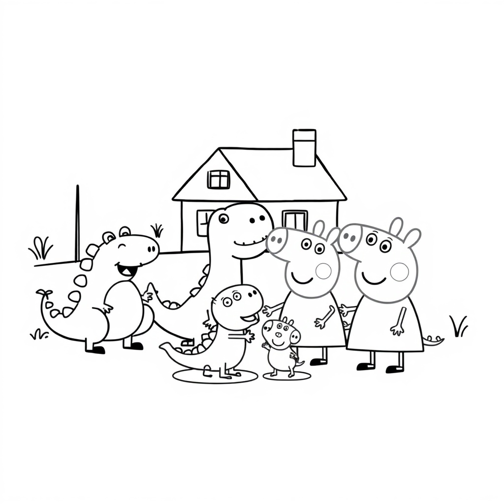 Libro para Colorear de Aventuras de Peppa