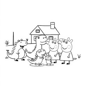 Libro para Colorear de Aventuras de Peppa