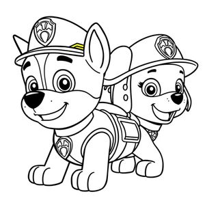 Patrulla Canina Aventuras para Colorear