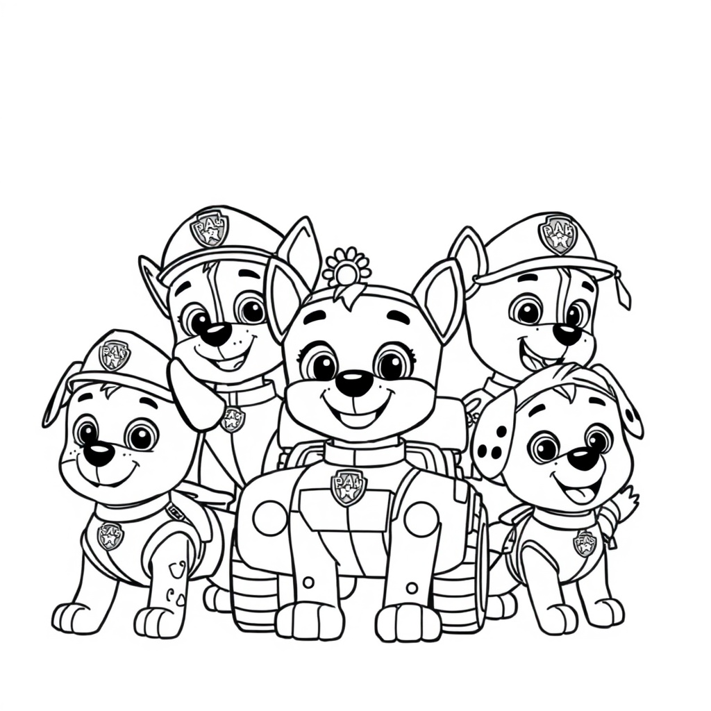 Psi Patrol – Misja Kolorowanka