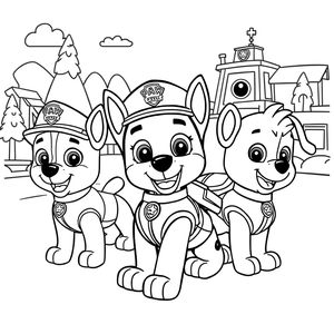 Libro de colorear de la Patrulla Canina