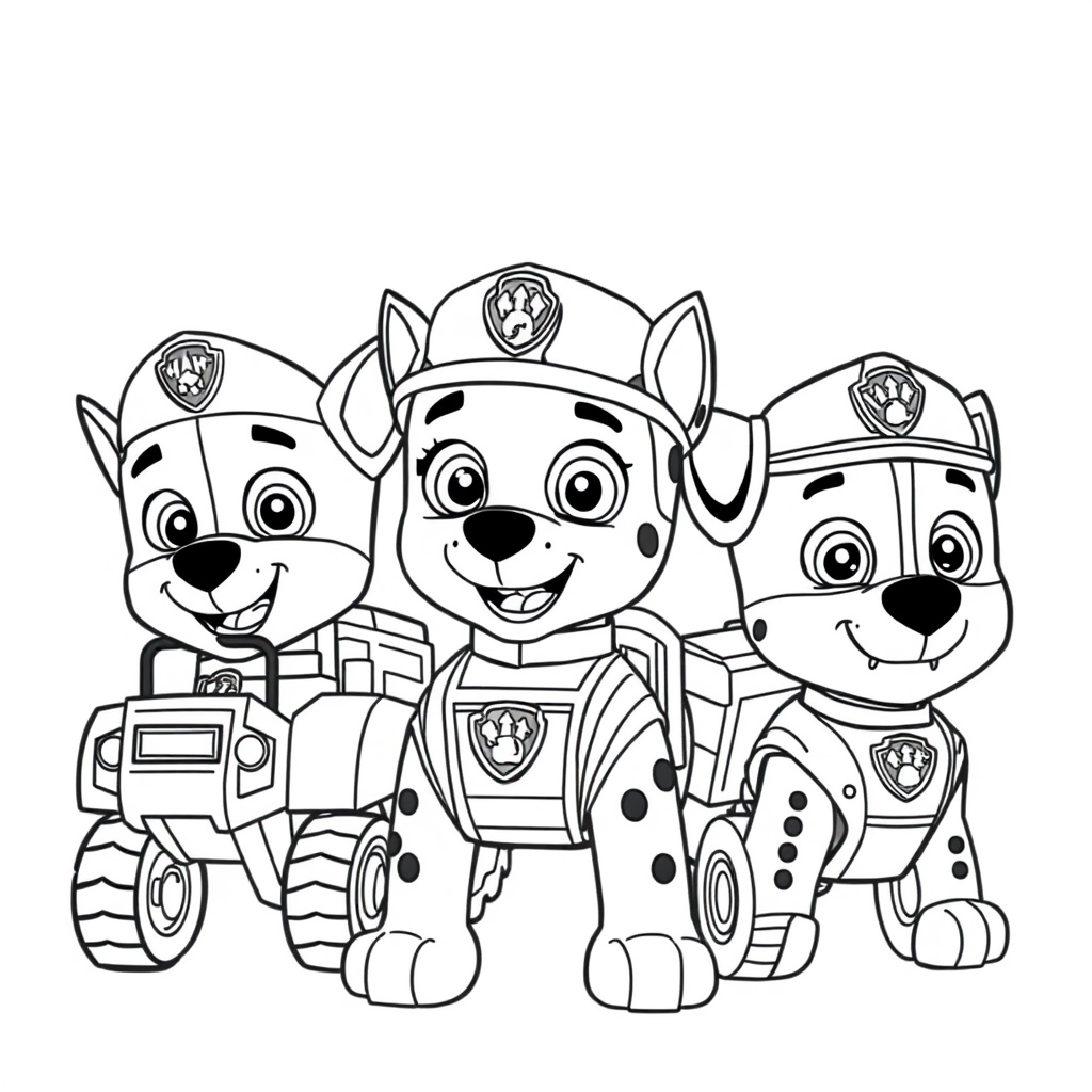 Libro para Colorear: Patrulla Canina en Acción