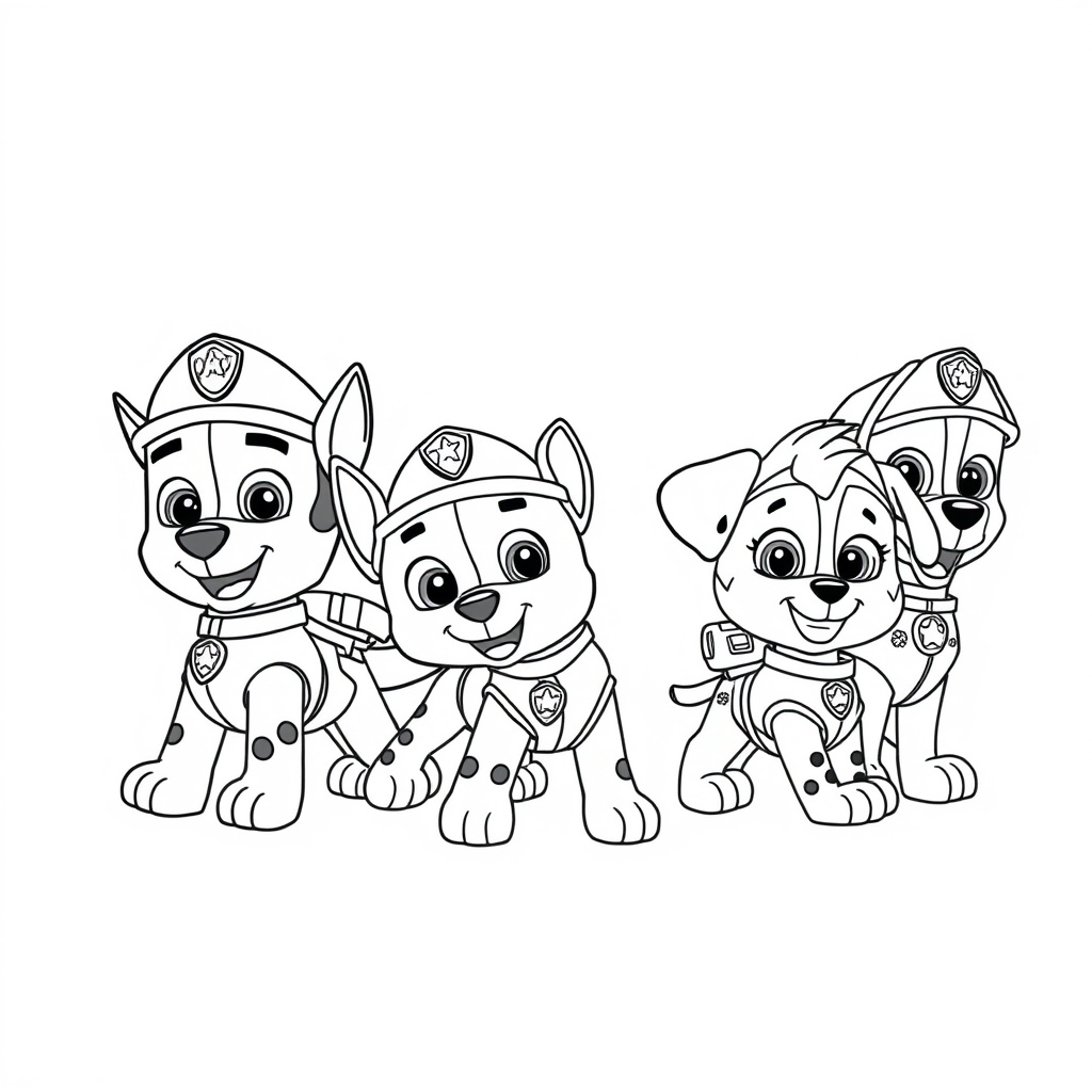 Libro para colorear de Patrulla Canina