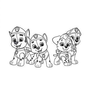 Libro para colorear de Patrulla Canina