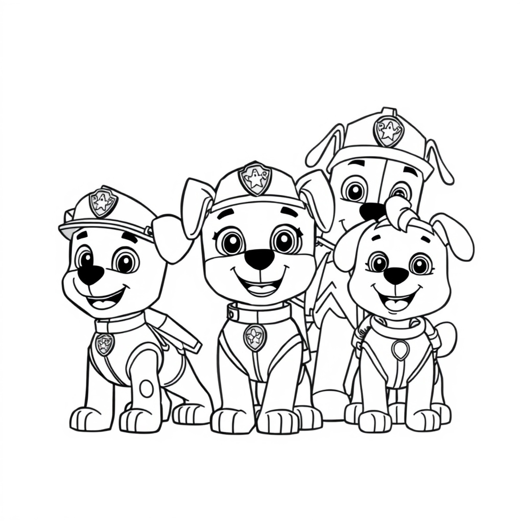 Libro para Colorear de Paw Patrol