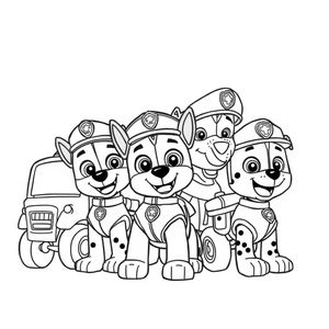 Libro para Colorear de Patrulla de Cachorros