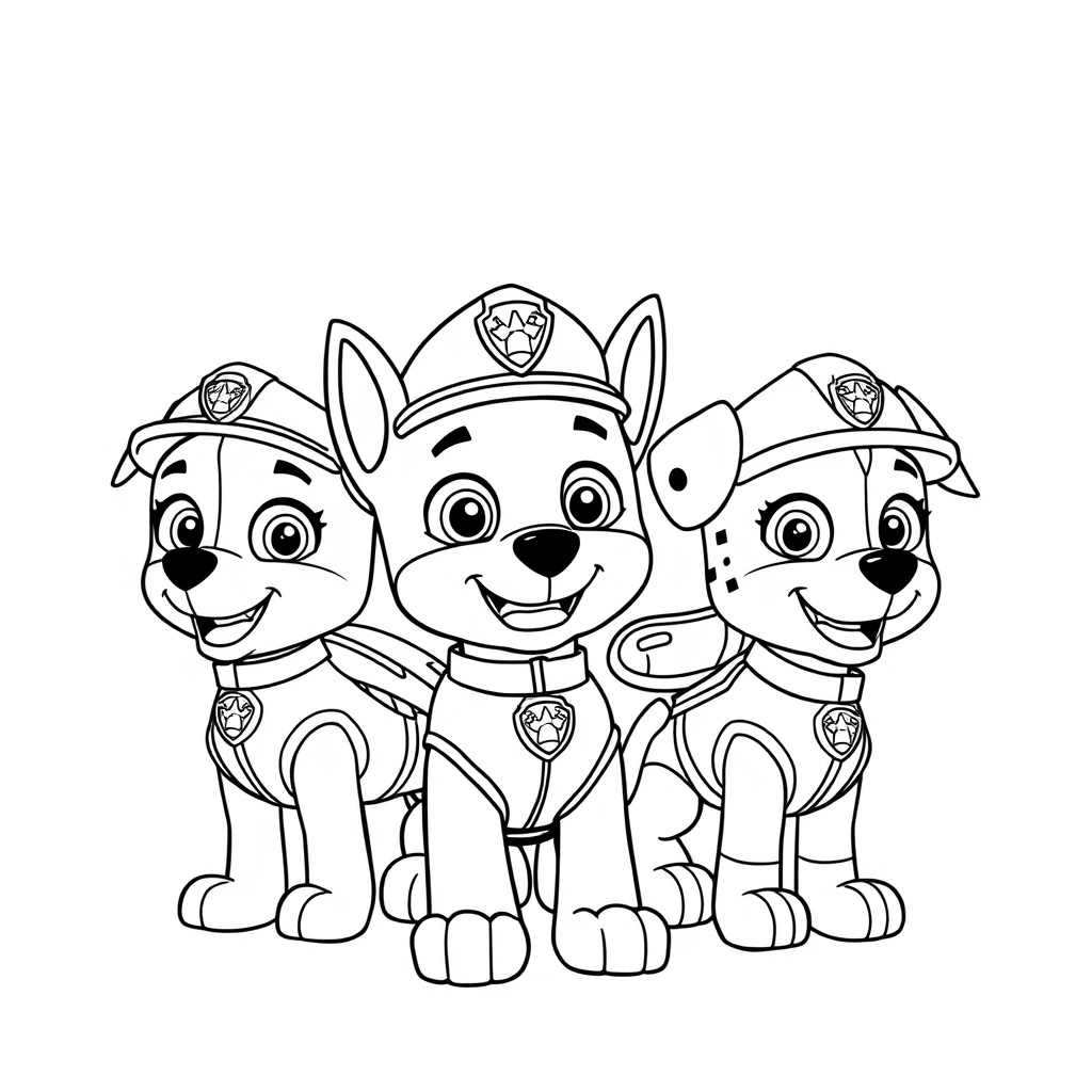 Libro para Colorear de Patrulla de Cachorros