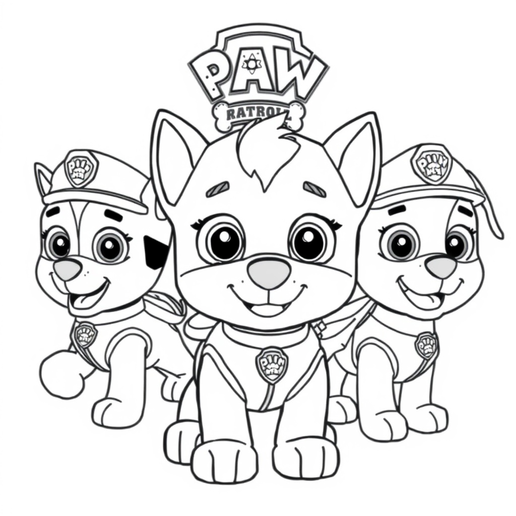 Libro para Colorear de Patrulla de Cachorros