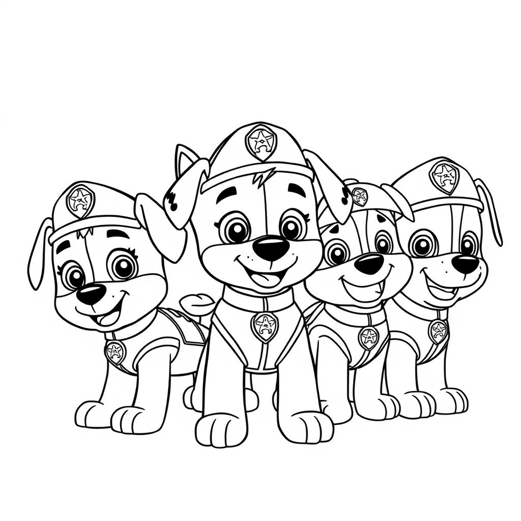 Kolorowanka Psi Patrol