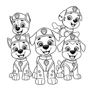 Libro para Colorear de la Patrulla Canina