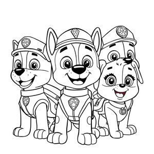 Libro para Colorear: Patrulla de Cachorros