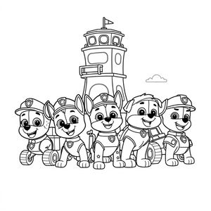 Libro para Colorear de La Patrulla Canina