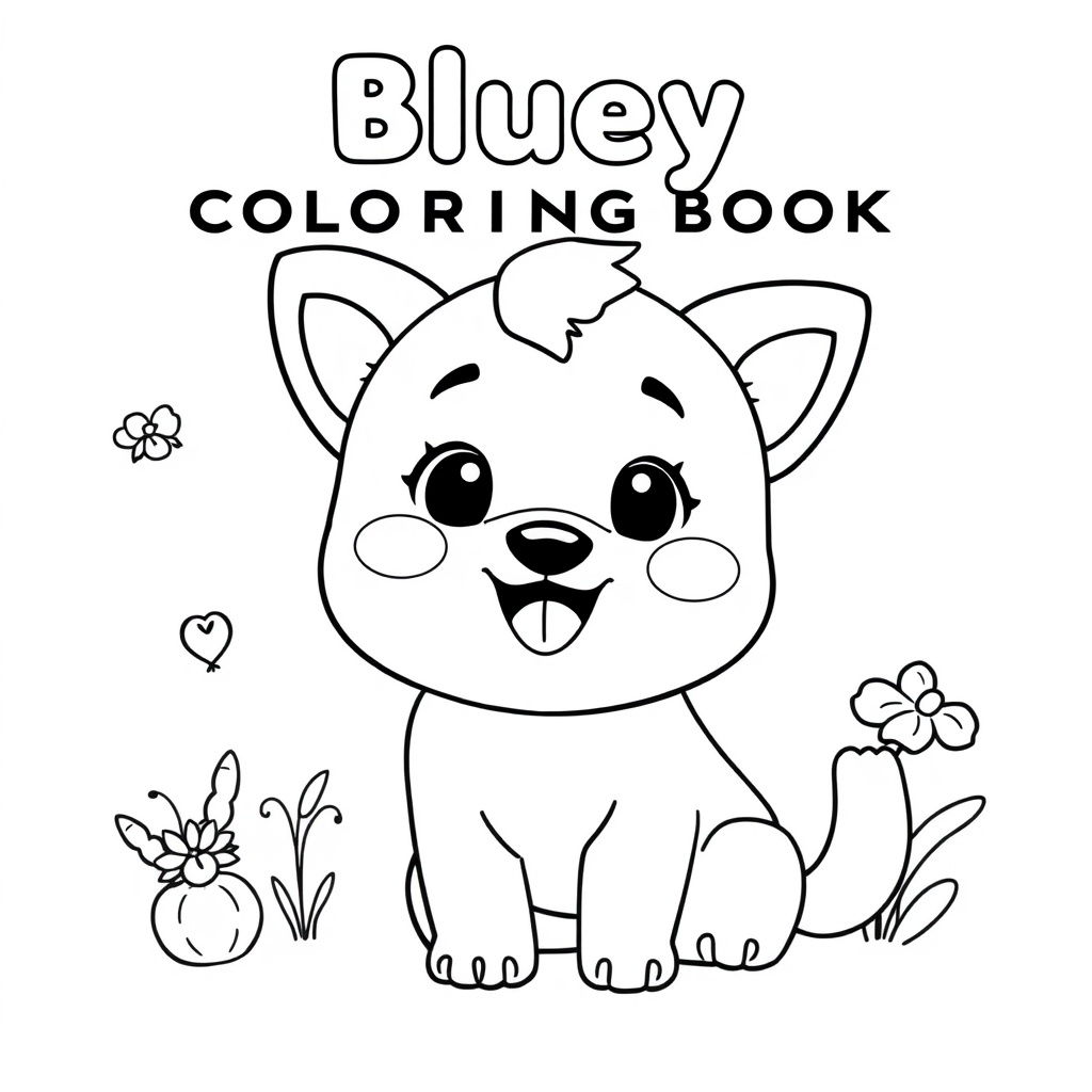 Libro para Colorear de Bluey