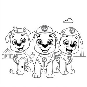 Libro para Colorear: Patrulla de Cachorros