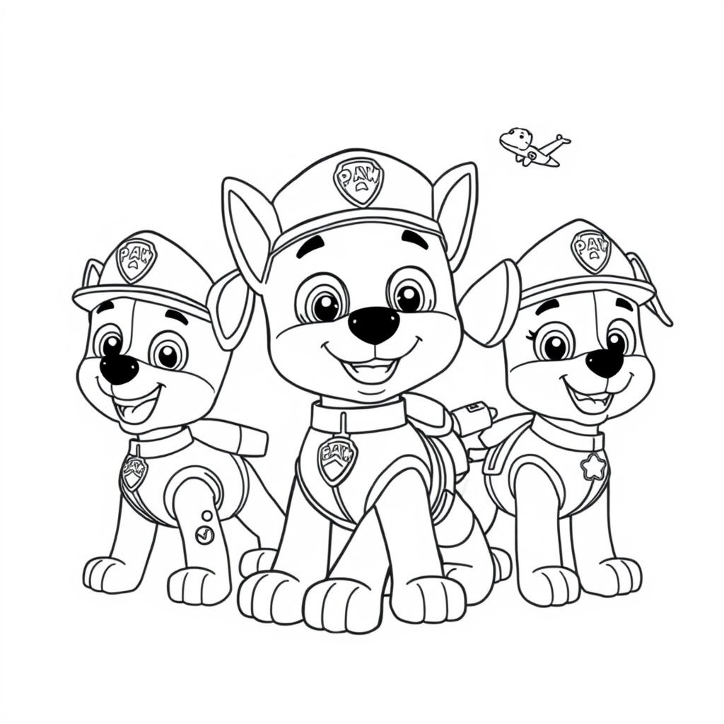 Libro para Colorear de Aventuras de PAW Patrol