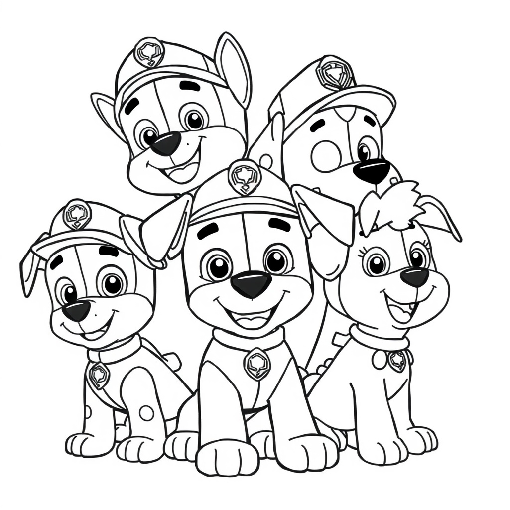 Libro para Colorear de Patrulla Canina