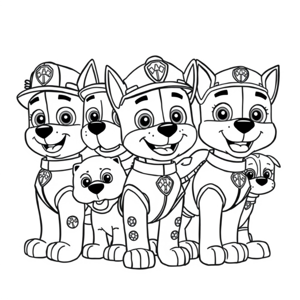 Libro para colorear: Patrulla Canina