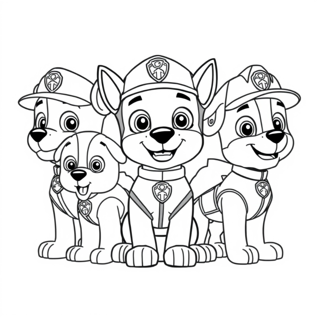 Patrulla Canina - Libro de Colorear de Acción