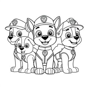 Patrulla Canina - Libro de Colorear de Acción