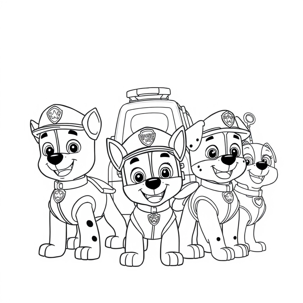 Libro para Colorear de PAW Patrol