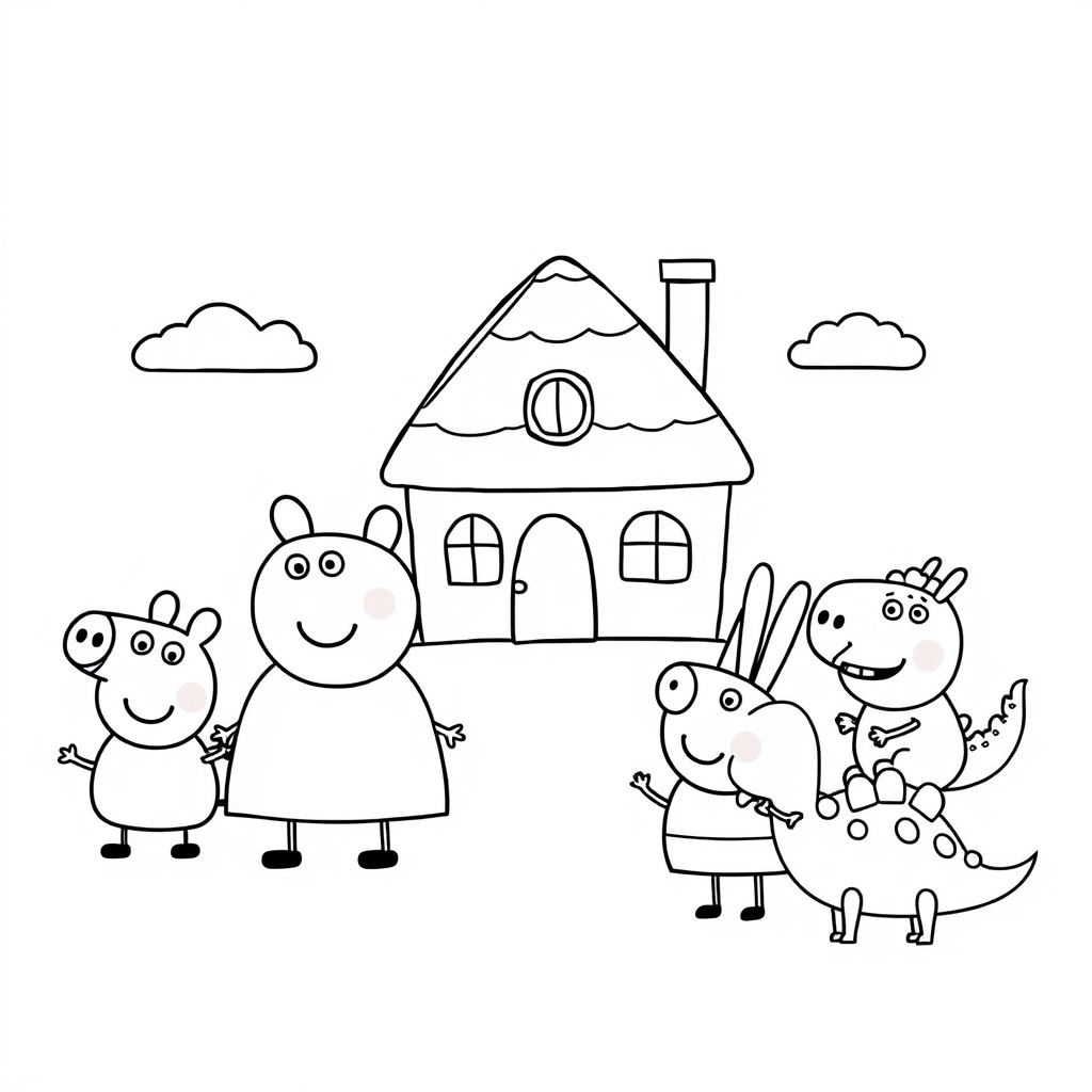 Libro de colorear de Peppa Pig