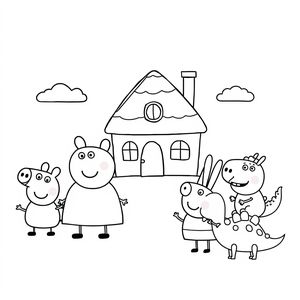 Libro de colorear de Peppa Pig
