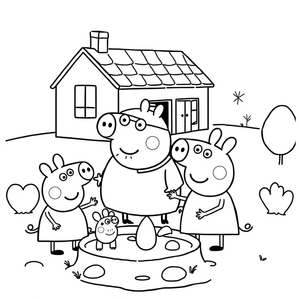 Libro para Colorear: El Mundo de Peppa Pig
