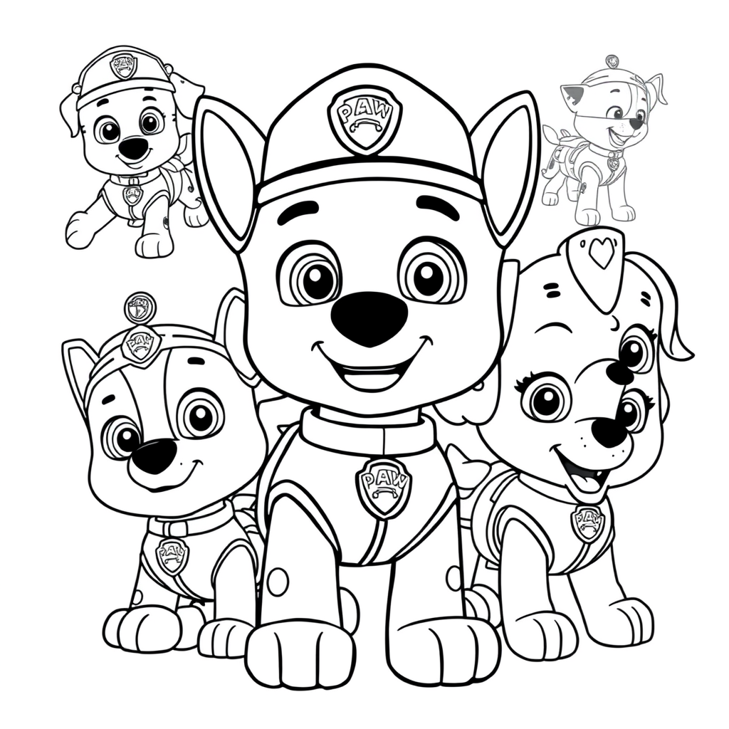 Libro para Colorear de la Patrulla Canina