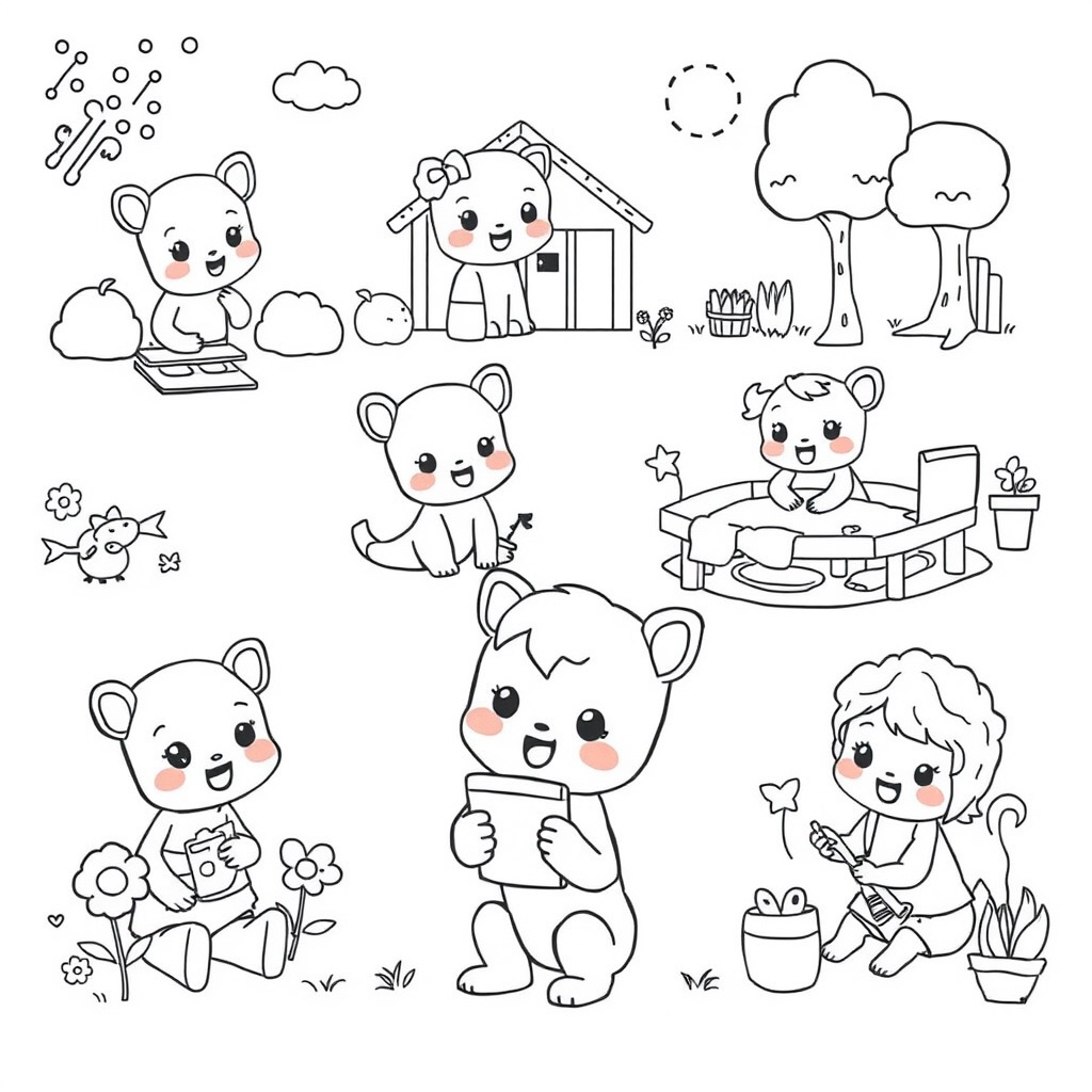 Libro para Colorear de Bluey