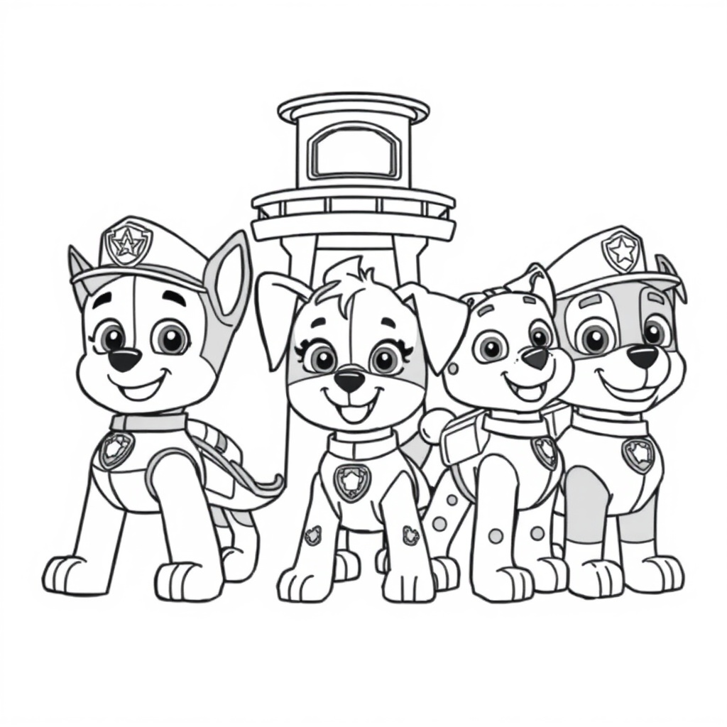 Libro para Colorear de PAW Patrol