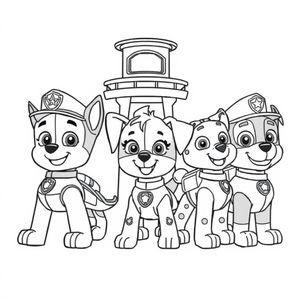 Libro para Colorear de PAW Patrol