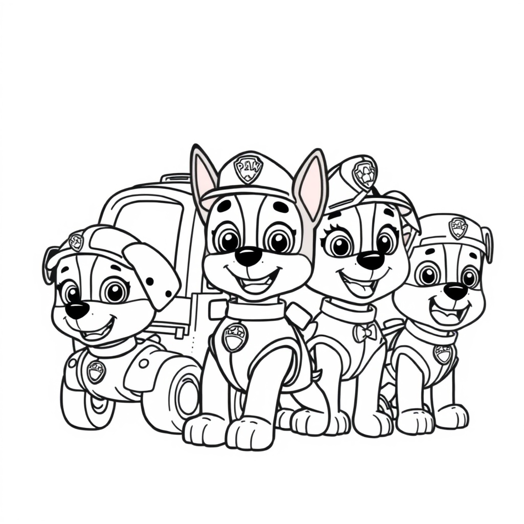 Libro para Colorear de PAW Patrol
