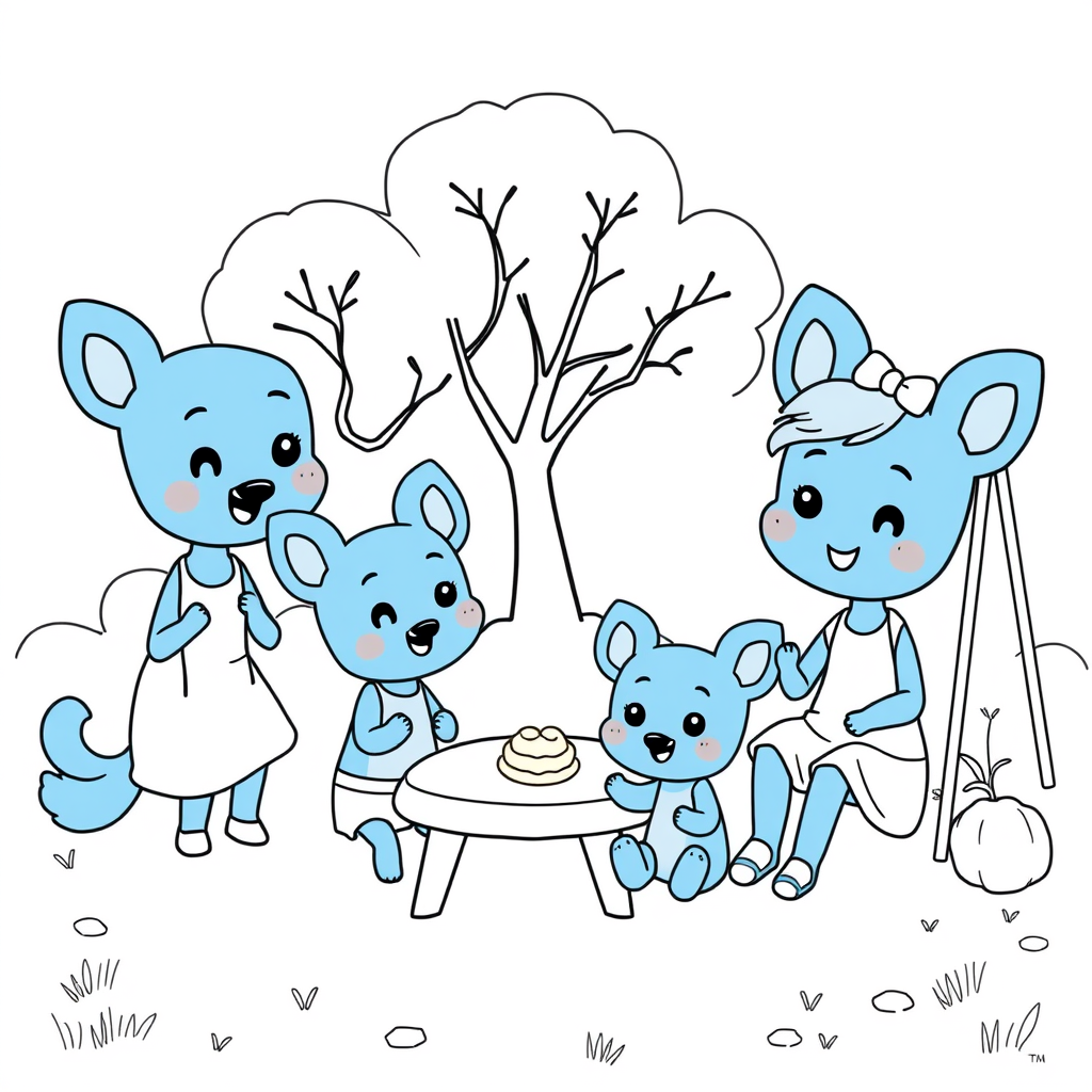 Libro de Colorear Bluey: Aventuras en el Parque