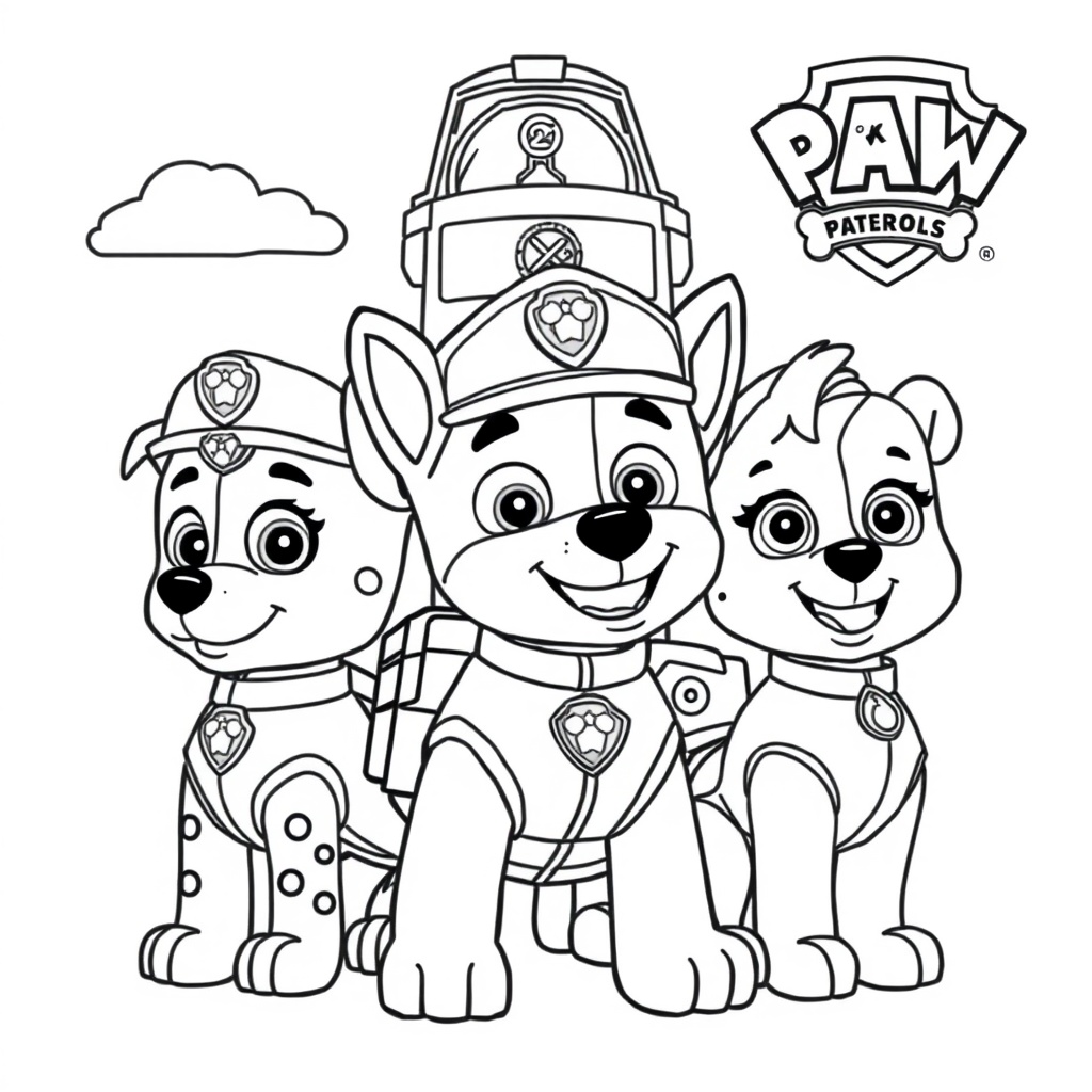 Libro para Colorear de PAW Patrol