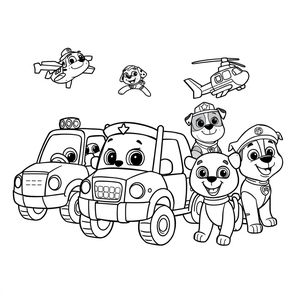 Libro para colorear de Patrulla Canina