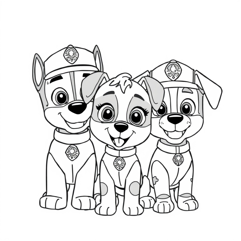 Libro para Colorear Patrulla Canina