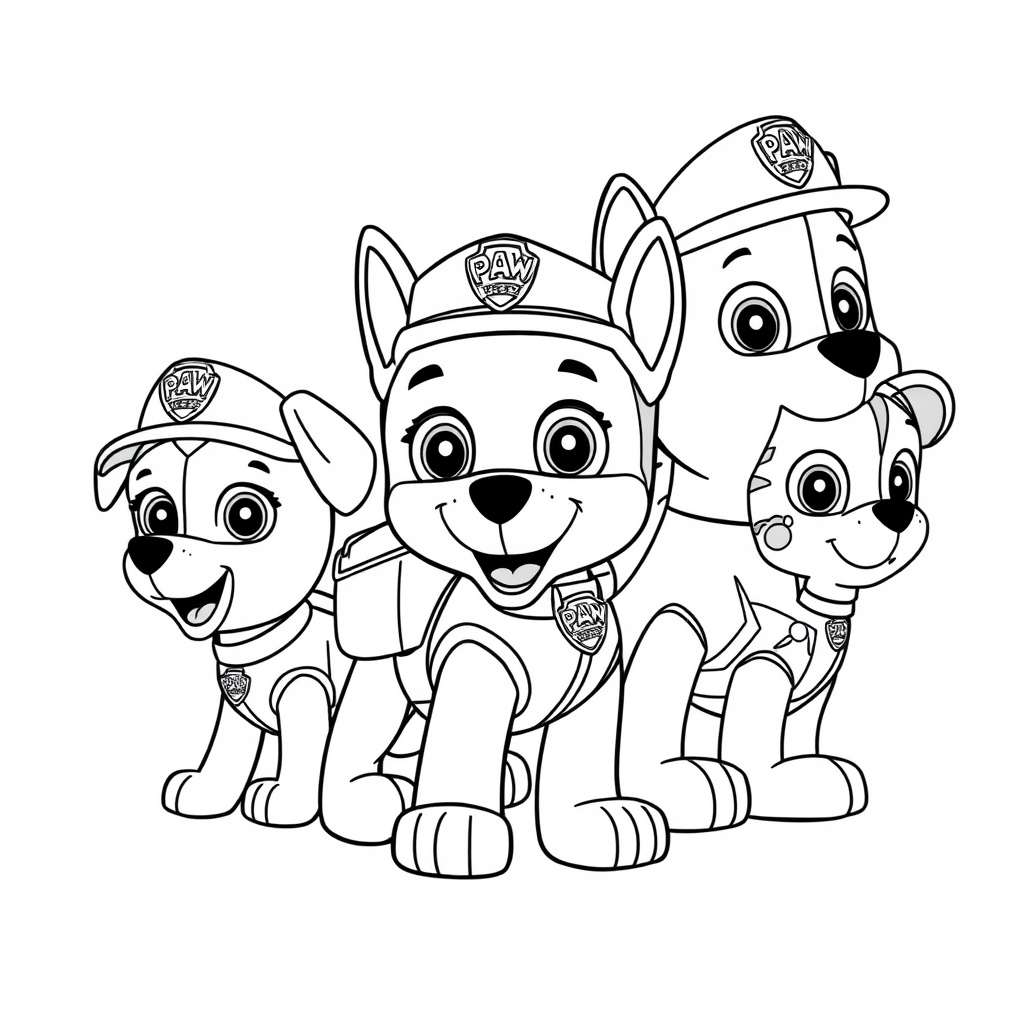 Libro para Colorear de Patrulla Canina