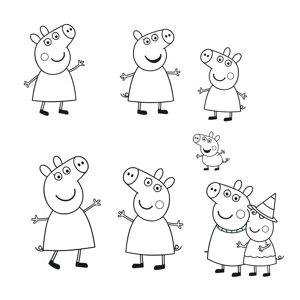 Libro de colorear de Peppa Pig