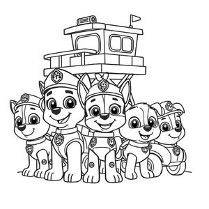 Libro para Colorear de Patrulla Canina