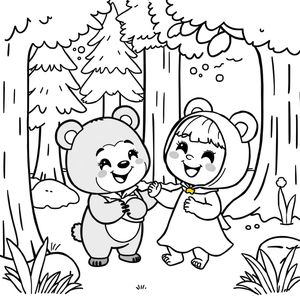 Libro para Colorear Masha y el Oso