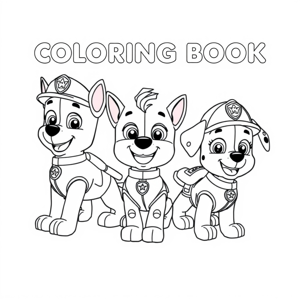 Libro para Colorear de PAW Patrol: Misiones Heroicas