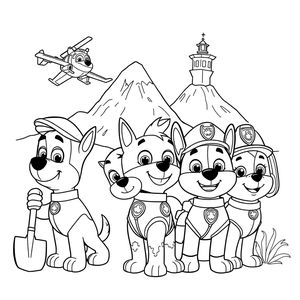 Libro para Colorear de PAW Patrol