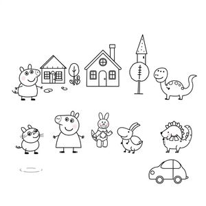 Libro para colorear de Peppa Pig