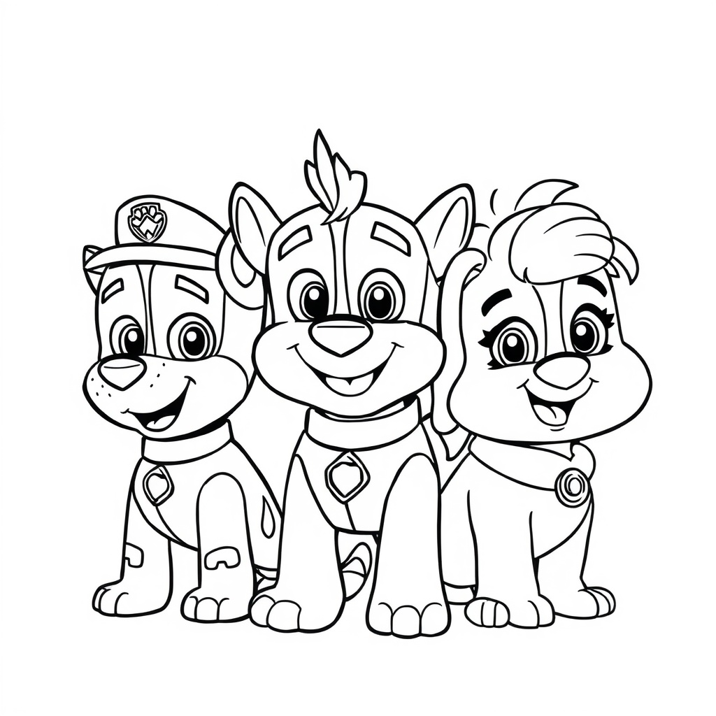 Libro para colorear Patrulla Canina