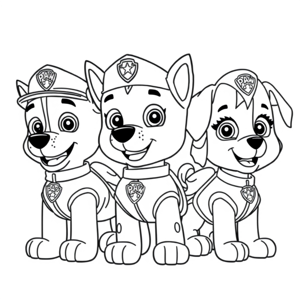 Libro para Colorear de Patrulla Canina