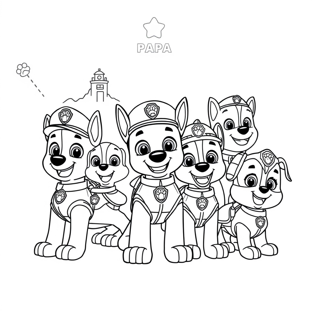 Libro para Colorear de PAW Patrol