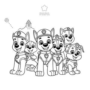 Libro para Colorear de PAW Patrol