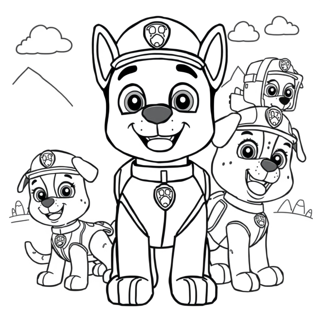Libro para Colorear de PAW Patrol